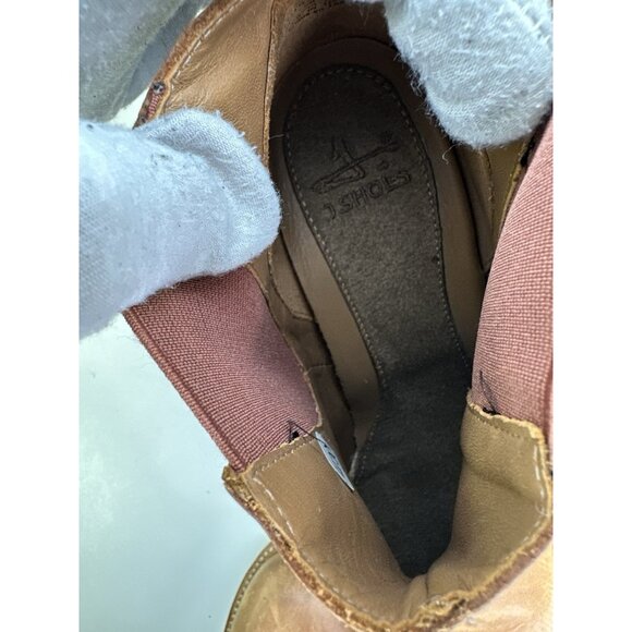 J Shoes Coventry Brown Ankle Boots 39/ 8.5 Chelsea Leathers - Picture 9 of 11